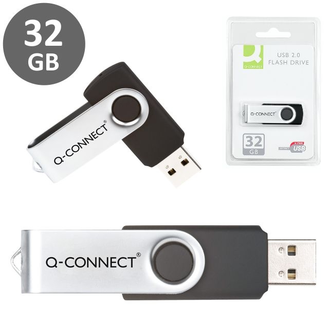 Comprar Memoria USB Pen drive 32 Gigas Gb Pincho Q-Connect