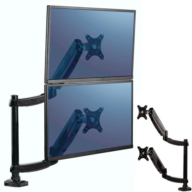 Comprar Fellowes brazo monitor doble 2 pantallas vertical