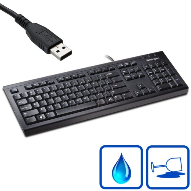 Comprar Teclado Kensington Value usb, soporta derrame lquidas