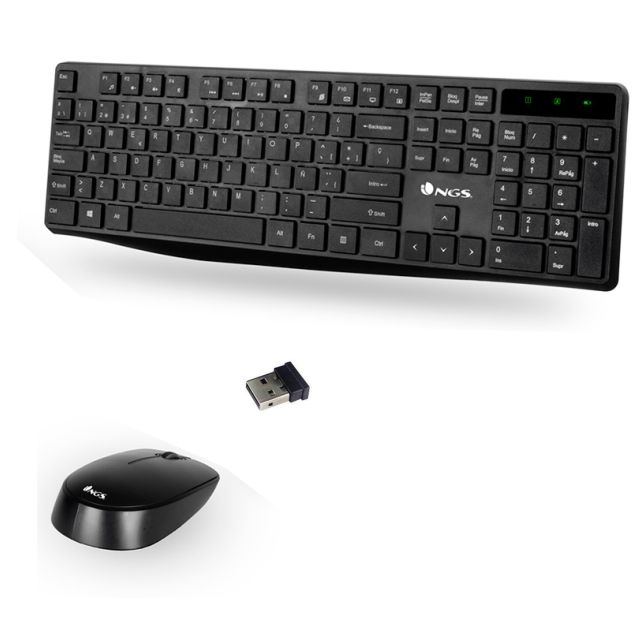 Comprar NGS Allure Kit, Teclado y ratn sin cables, inalmbrico