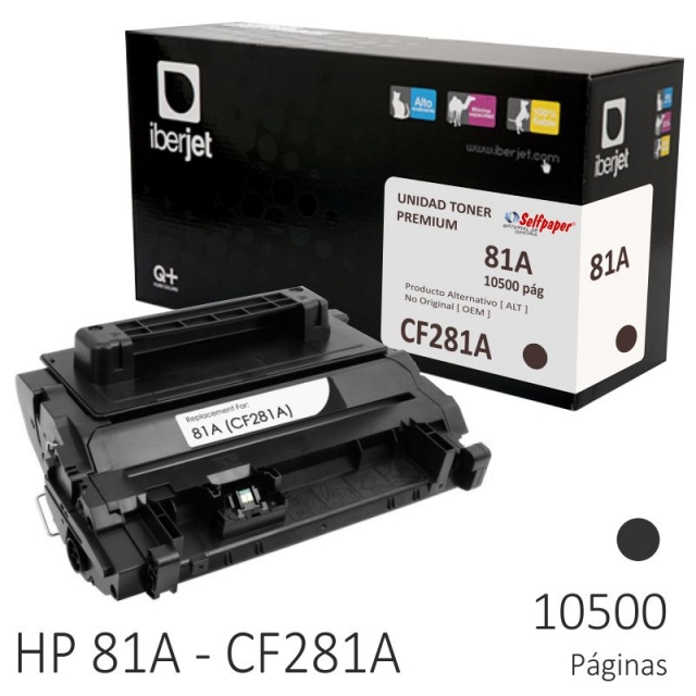 Comprar HP 81A CF281A Compatible, Toner negro 10500 páginas