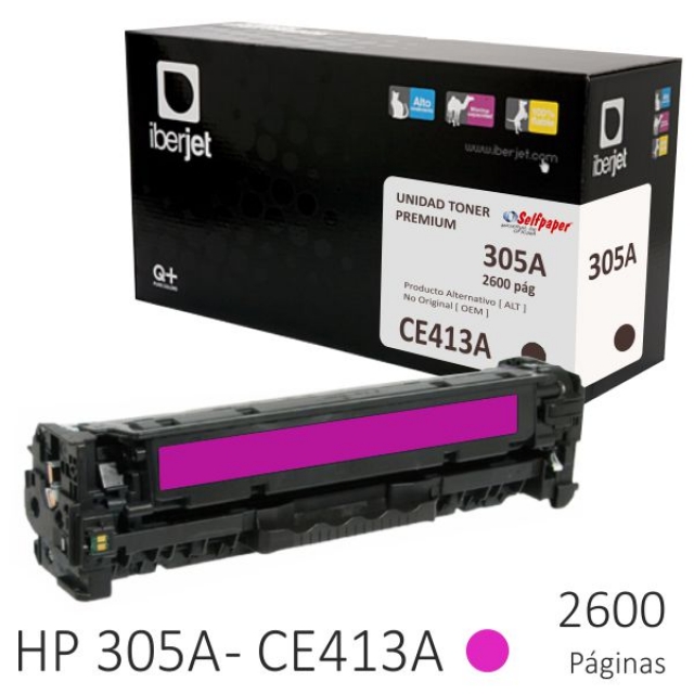 Comprar Toner Compatible HP CE413A  305A Magenta 2600 Pags