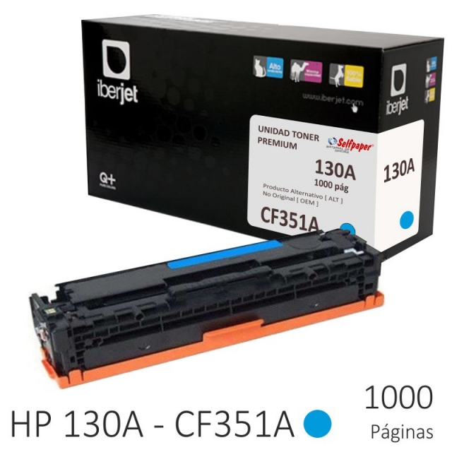 Comprar Compatible HP CF351A Toner 130A color azul cyan