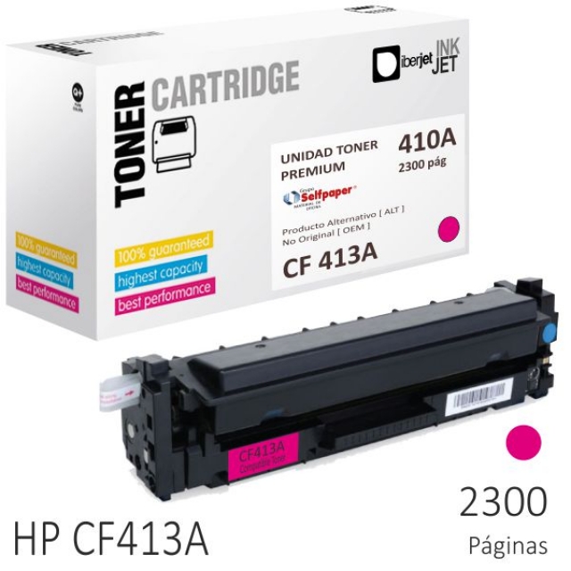 Comprar Tóner compatible HP CF413A magenta 2300 Pags.