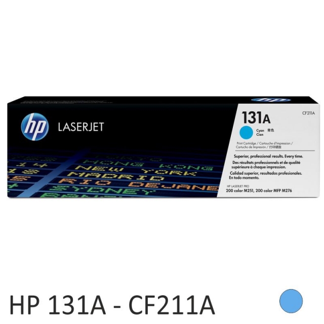 Comprar Toner original HP CF211A, 131A Cyan 1800 págs