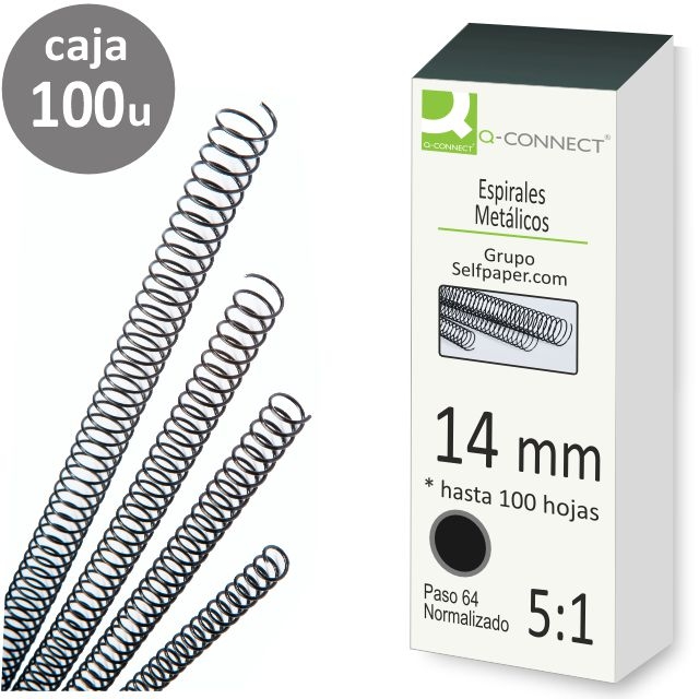 caja 100 espirales metalicas 14 mm 5 1 64