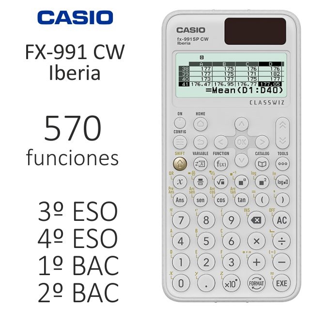 calculadora cientifica casio fx 991sp cw iberia cl