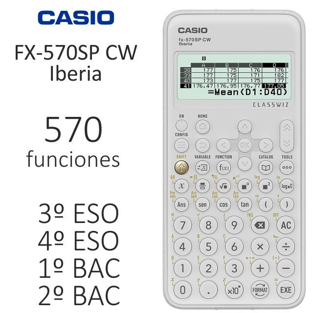calculadora cientifica casio fx570sp cw iberia