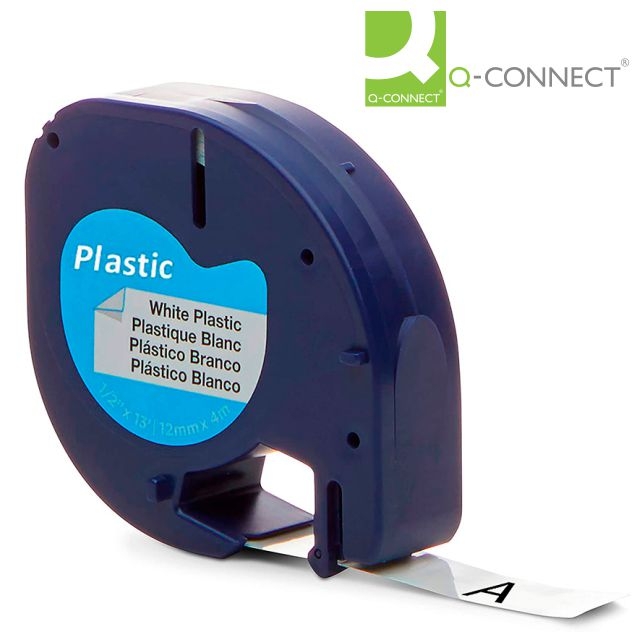 Comprar Cinta compatible con Dymo Letratag plástico blanco 12 mm