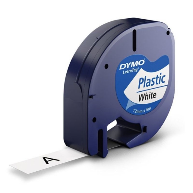 cinta dymo letratag plastico s0721610 perla