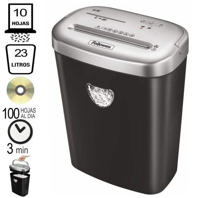 Comprar Fellowes 53C, Destructora de papel, destruye Cds