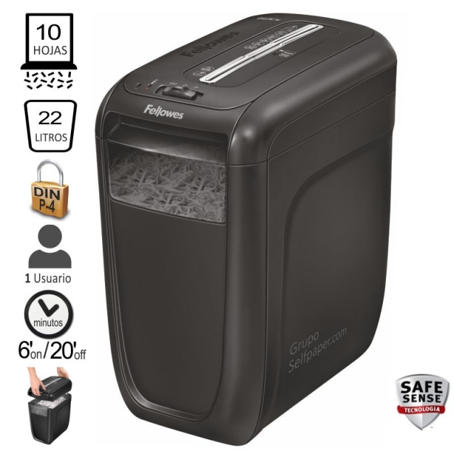 Comprar Fellowes 60CS, Destructora de papel oficina partculas P-4