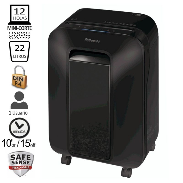 Comprar Fellowes LX200, Destructora Mini-corte P-4, 12 hojas