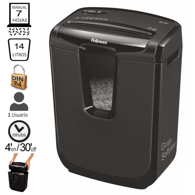 Comprar Fellowes M-7C, Destructora de papel, 7 hojas