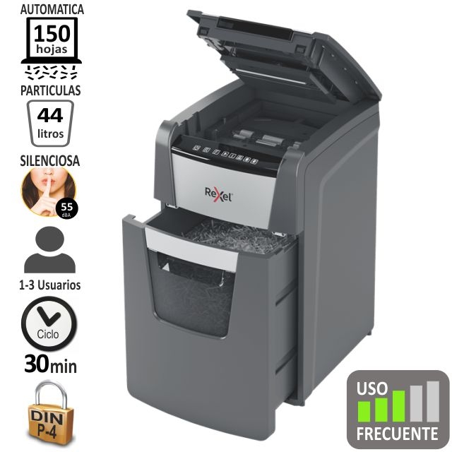 Comprar Rexel Optimum Auto+ 150X, Destructora de papel automatica