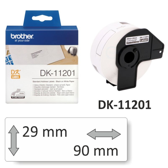 Comprar DK-11201 rollo Etiquetas impresora 29x90 400 pegatinas