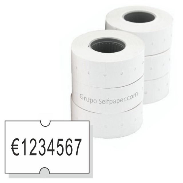 Comprar Apli 100910, Pack 6 rollos etiquetas precios 21x12 permanent