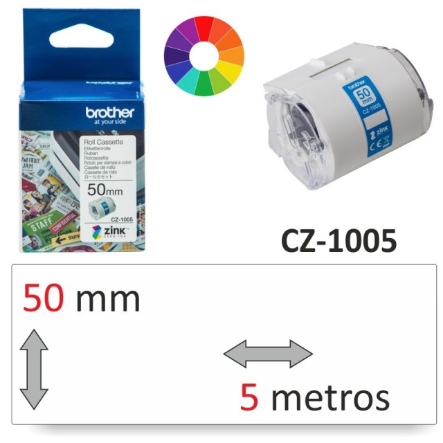 Comprar Brother CZ-1005, Rollo de etiquetas color para VC-500W