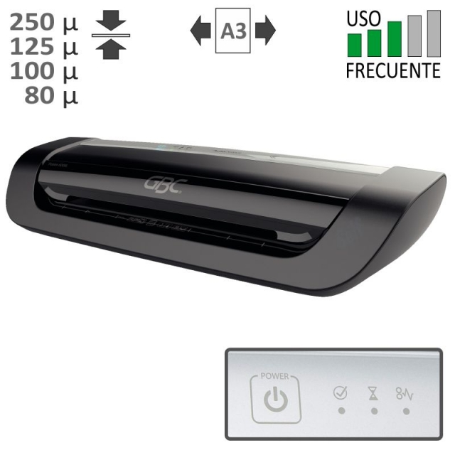 gbc fusion plus 6000l a3, plastificadora profesion