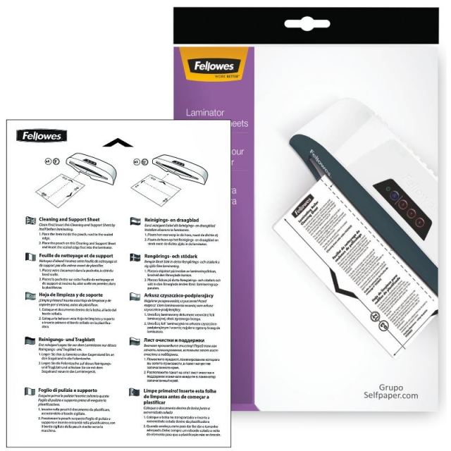 Comprar Fellowes 53206, hojas limpieza plastificadoras pack 10