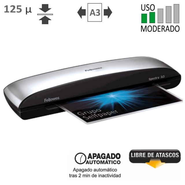 Comprar Fellowes Spectra A3 - Plastificadora 125 micras Uso moderado