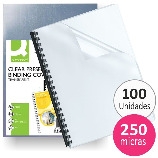 portadas encuadernar pvc transparentes 250 micra