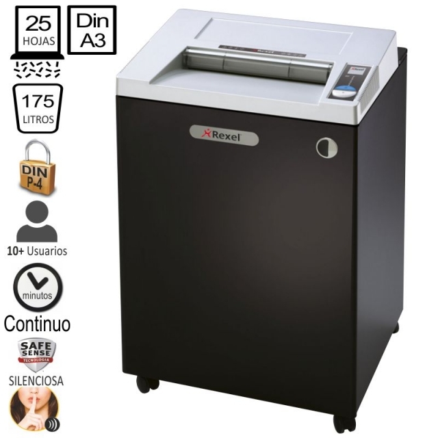rexel rlwx25 destructora departamental din a3