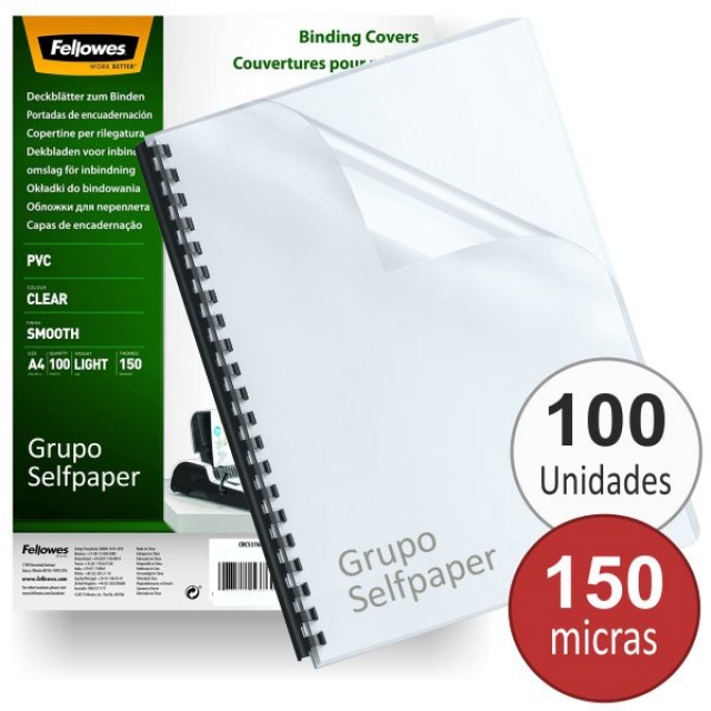 Comprar Tapas encuadernacin transparentes 150 micras Fellowes