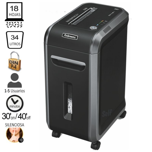 Comprar Fellowes 99Ci, Destructora Uso Intensivo, 18 hojas P-4