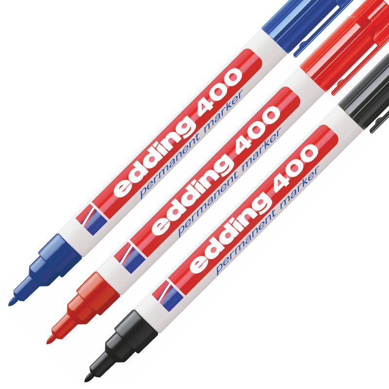 Edding 400 marcador permanente pluma negro 1mm