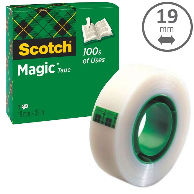 Comprar Cinta celo Scotch Magic 810 Invisible rollo 19mm x 33 mts
