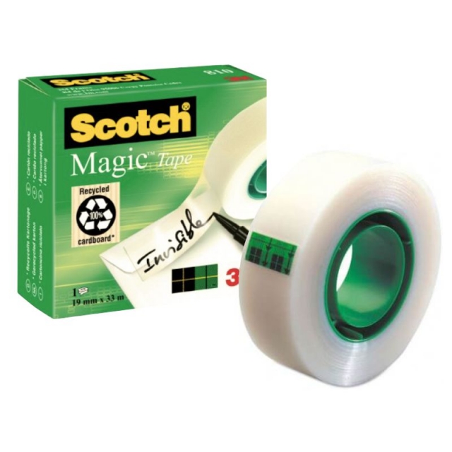 Comprar Cinta celo Scotch Magic 810 Invisible rollo 19mm x 33 mts