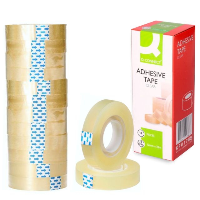 Comprar Celo, cinta adhesiva 33 mts x 12 mm económico Q-Connect