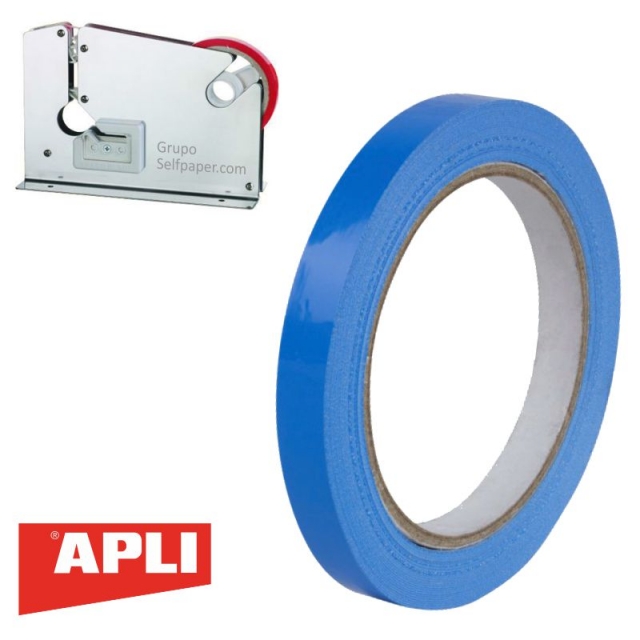 Comprar Cinta Adhesiva Cerrar Bolsas Apli 16999 12mm Azul