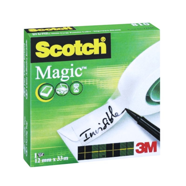 cinta scotch magic 3m invisible 810   12mm x 33 mt