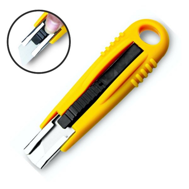 Comprar Cúter cuchilla retráctil , de seguridad, Q-Connect 18 mm