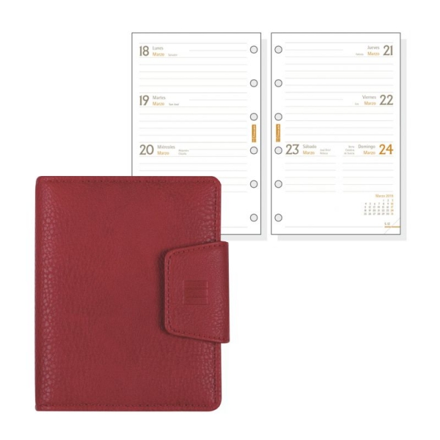 Comprar Agenda Mini Finocam Nova 602, para bolso, color rojo, 2024