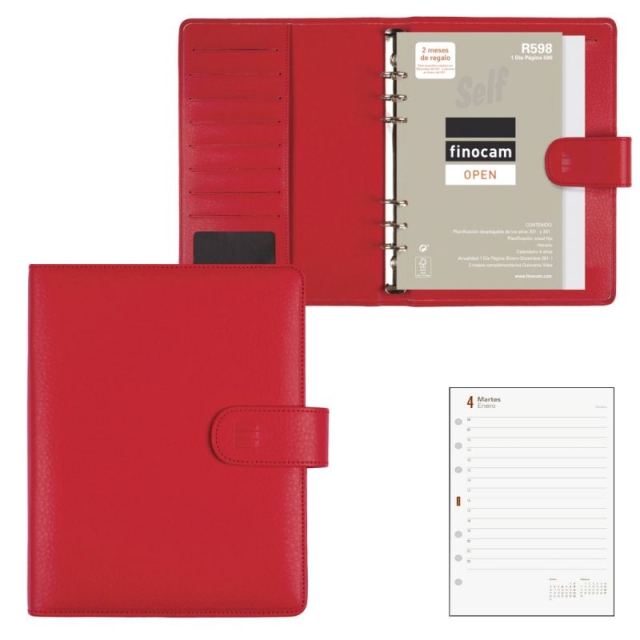 Comprar Finocam Easy Leo 500 rojo, Agenda 17x21 cm 2024