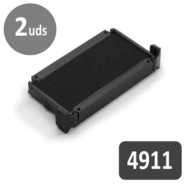 Comprar Pack 2 almohadillas Trodat Printy 4911 Negro,