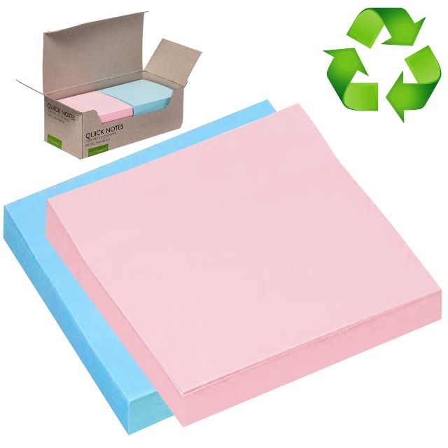 Comprar Bloc de notas adhesivas de papel reciclado 76x76 de colores