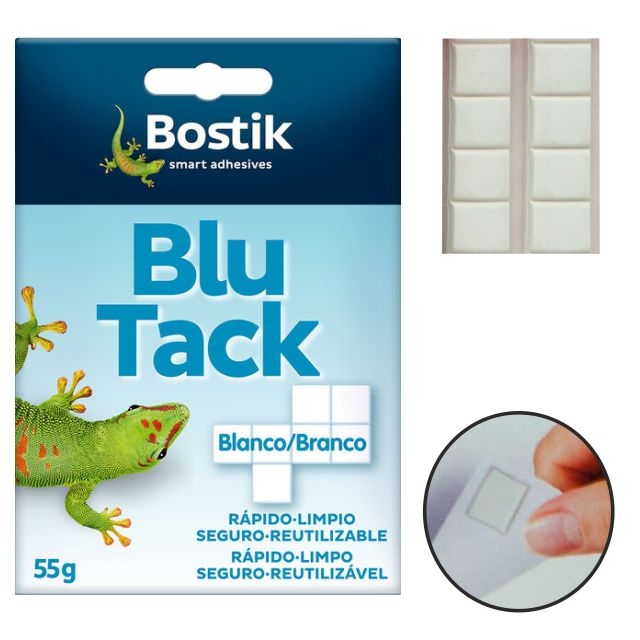 Comprar Sujetacosas masilla Bostik Blu Tack original Blanco