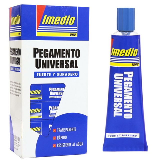 Tubo de pegamento imedio banda azul universal 35 ml