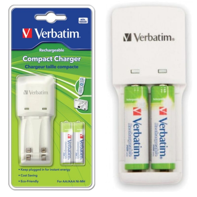 Comprar Cargador de Pilas AA LR06 y AAA LR03 Verbatim