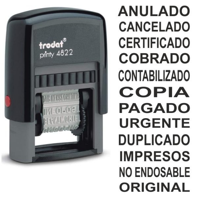 Comprar Sello formulario Trodat 4822, con 12 textos cambiables
