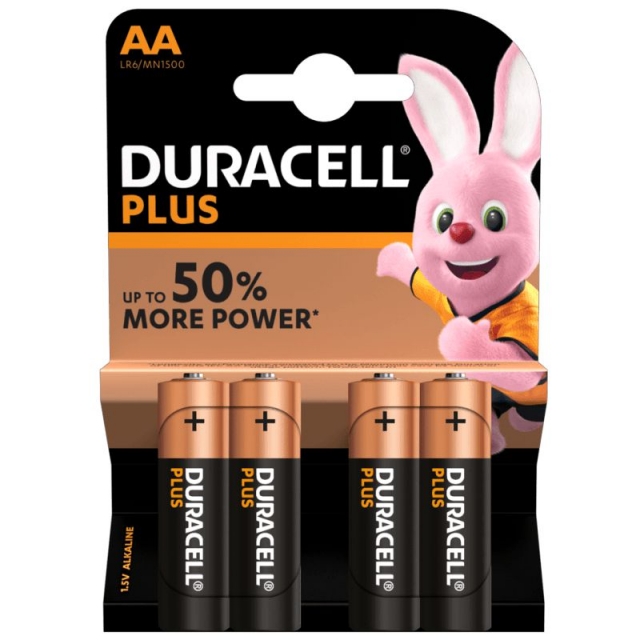 Comprar Pilas Duracell Plus Power 50% LR6 AA, Pack 4 bateras
