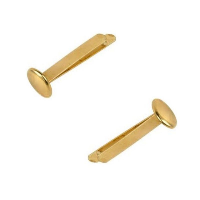 Fastener metálicos cobreados-dorados caja 50 Uds