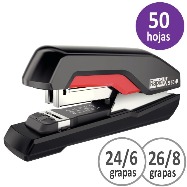 Comprar Rapid S50 FlatClinch Grapadora 50 hojas grapado plano