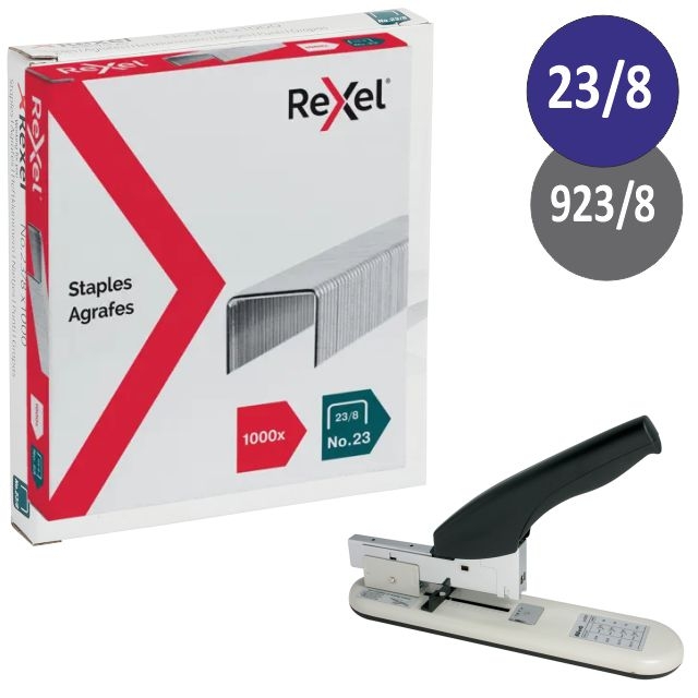 grapas gruesos 23 8 923 rexel 2101054 50 hojas