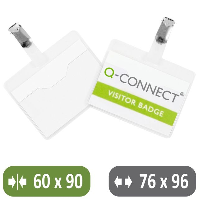 Comprar Q-connect KF01560, Distintivo identificador con pinza 60x90