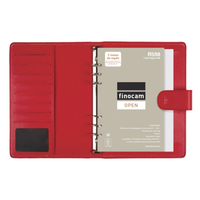 interior agenda finocam easy leo 500 rojo